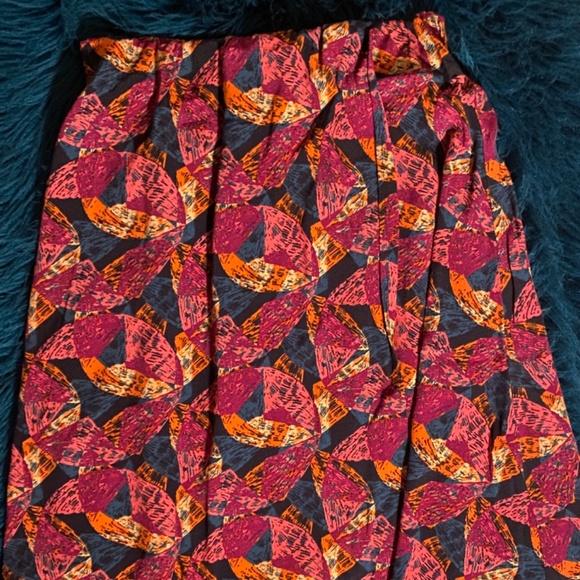 $265 NWT   Maliparmi Multicolor Print Faux-Wrap Midi Skirt   Size Small/38 - Picture 12 of 13